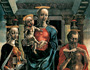 Cosmè Tura, La Vierge et l’Enfant entre une sainte (Madeleine ?) et saint Jérôme