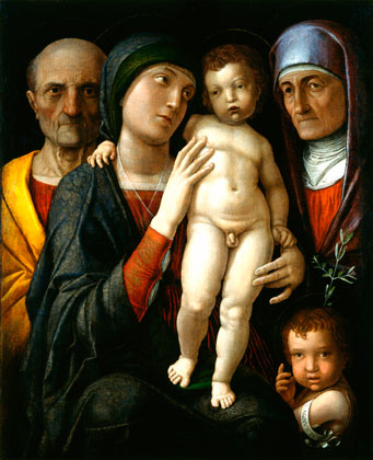 Andrea Mantegna Holy Family with Saints Elizabeth and John the Baptist