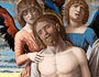 Andrea Mantegna, Le Christ de pitié soutenu par un séraphin et un chérubin