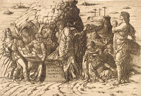 Andrea Mantegna, La Mise au tombeau (en largeur)
