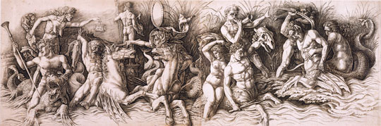 Andrea Mantegna, Le Combat des dieux marins