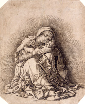 Andrea Mantegna, La Vierge d'humilité (sans nimbes)