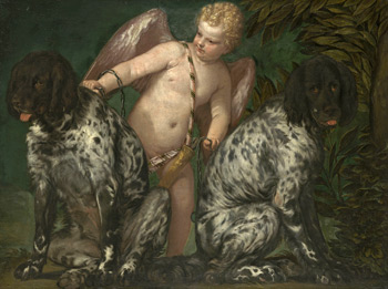 Véronèse, Cupidon avec deux chiens
