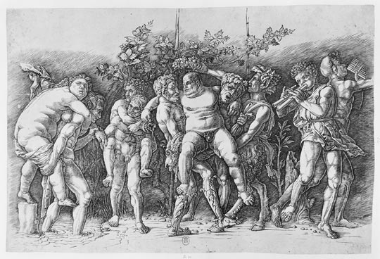 Andrea Mantegna Bacchanal with Silenus