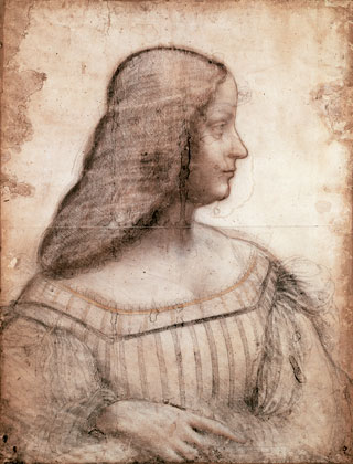 Leonardo da Vinci Portrait of Isabella d'Este<br />
